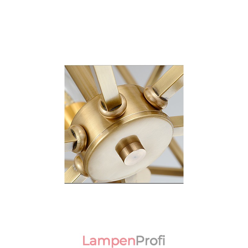 Laterne aus Messing für Designer-Kronleuchter aus Metall