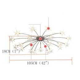 Moderne zeitgenössische Chrom-Funktion für Mini-Designer Metall Kinder Kronleuchter