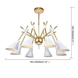 Personalisierte einstellbare Richtung Kunst Kronleuchter Lampe Kronleuchter N