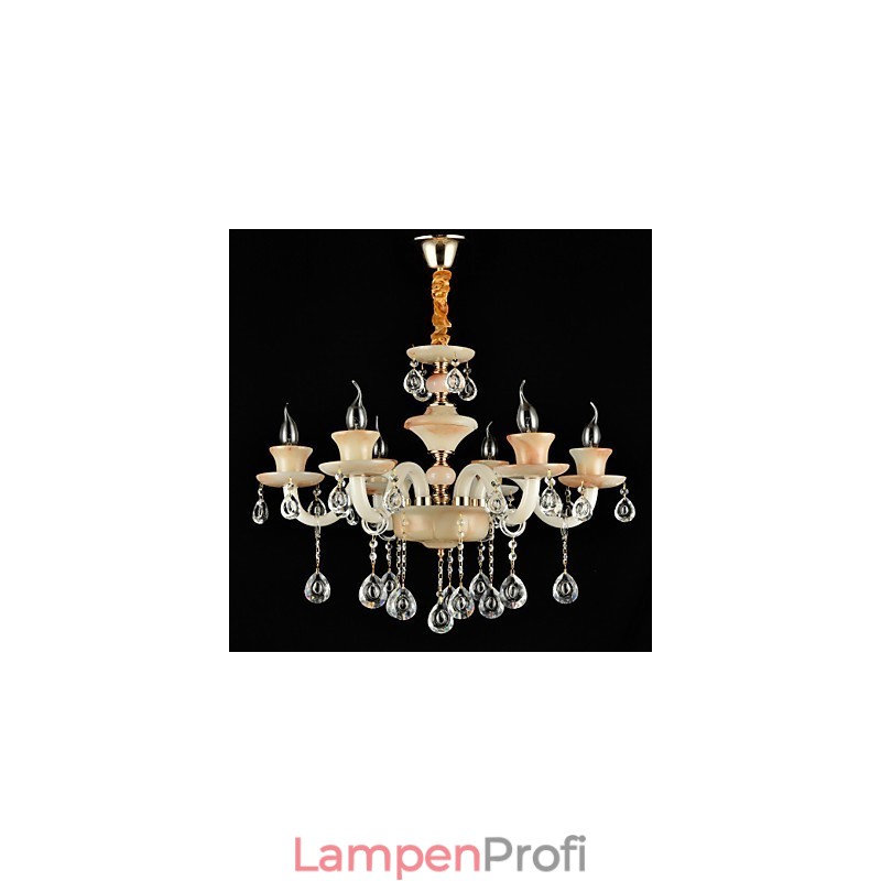 Traditionelles, klassisches galvanisiertes Merkmal für einen Kristall-Kronleuchter im Mini-Stil aus Metall