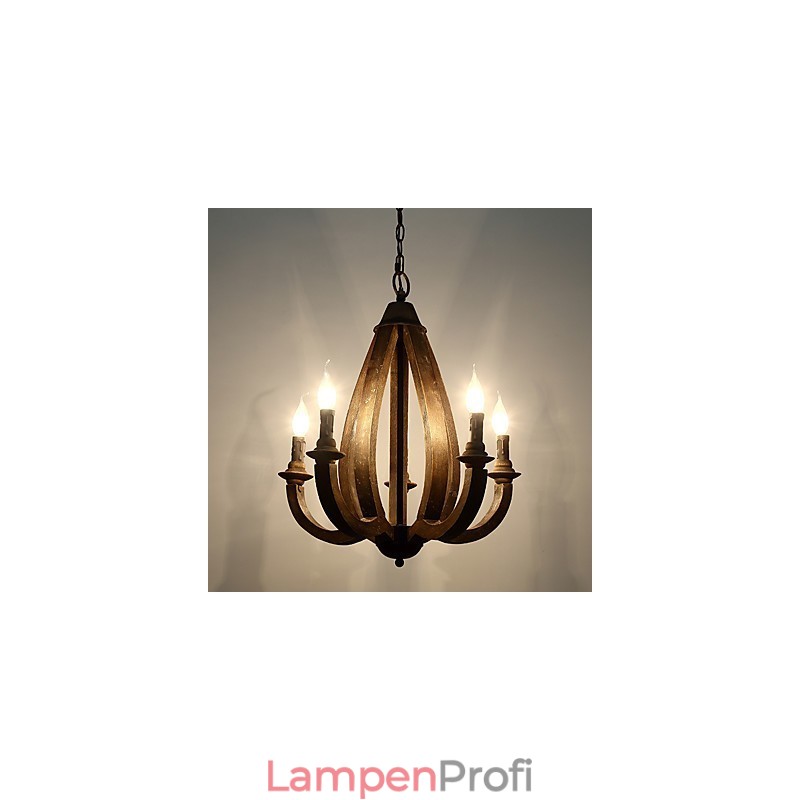 Vintage Malerei Feature Mini Stil Holz Bambus Kronleuchter Lampe die Dekorieren Pendelleuchte