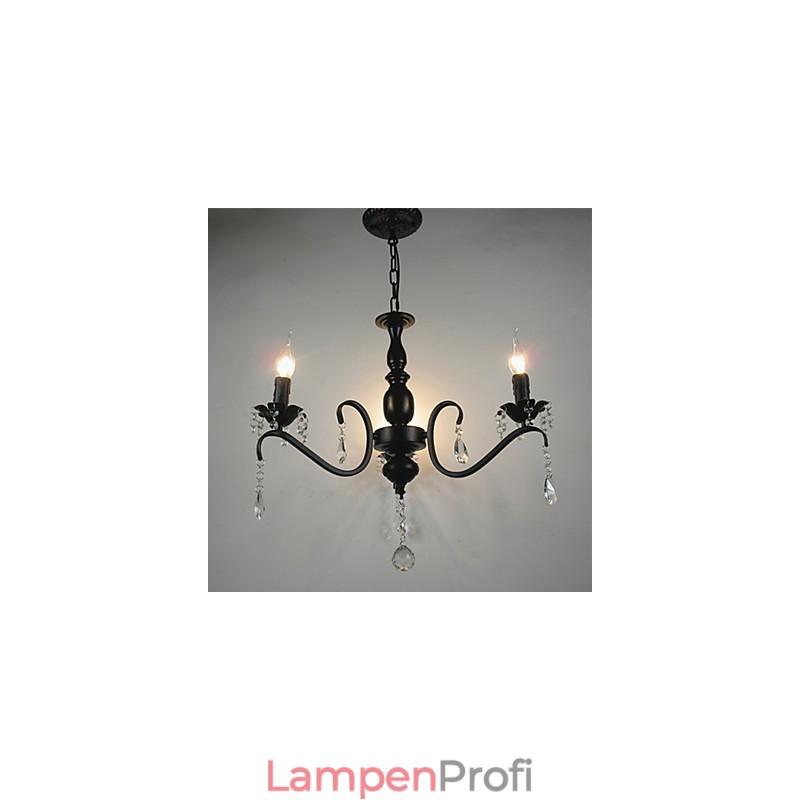 Kristall-Kronleuchter im europäischen Stil Schmiedeeisen Lampe kreative Kerzenlampen und Laternen