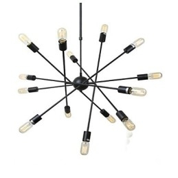 Rustikale Lodge-Malerei für Designer, Metall, Innenräume, 2-flammiger Kronleuchter