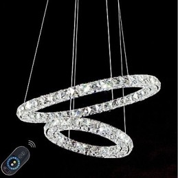 Kristall Kronleuchter Lichter Indoor Pendelleuchte Deckenleuchte Leuchten Dimmbar mit Fernbedienung