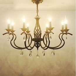 Europäischen Stil Kristall Kronleuchter Esszimmer Lichter Einfache Kreative Kerzen Lampen Und Laternen Neuheit Lightig
