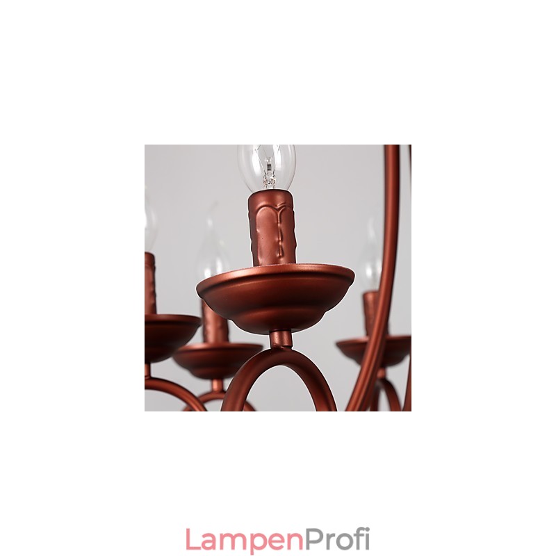 8 Lichter Kronleuchter Modern Zeitgenössisch Traditionell Lodge Vintage Retro Country Malerei Feature für Kristall Metall