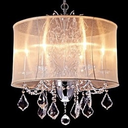 Moderne zeitgenössische traditionelle klassische Landhaus-Chrom-Funktion für Kristall-Mini-Designer-Metall-Kronleuchter