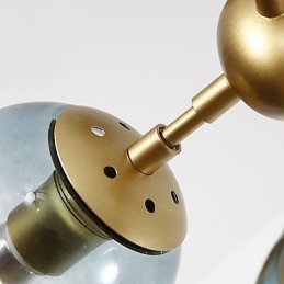 Fünfzehn Licht Postmodernen Europa Stil Modo Metall Glas Pendelleuchte das Foyer Schmücken Industrielle Kronleuchter Lampe