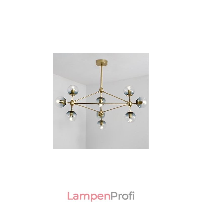 Zehn Licht Post Moderne Europa Stil Modo Metall Glas Pendelleuchte das Foyer Schmücken Industrielle Kronleuchter Lampe