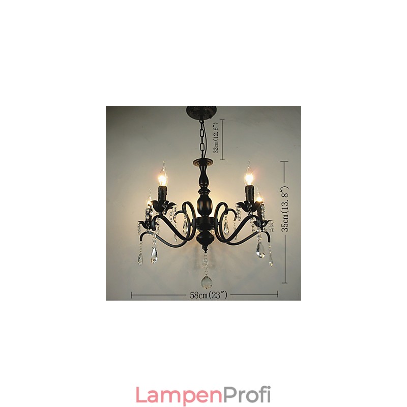 Neuartige Beleuchtungen Schmiedeeisenlampe im europäischen Stil Originalität Individualität Dekoration Kerzenlampe Kronleuchter