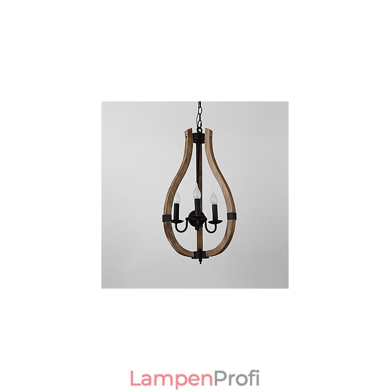 Drei Licht Vintage Malerei Feature Mini Stil Holz Bambus Kronleuchter Lampe die Dekorieren Pendelleuchte