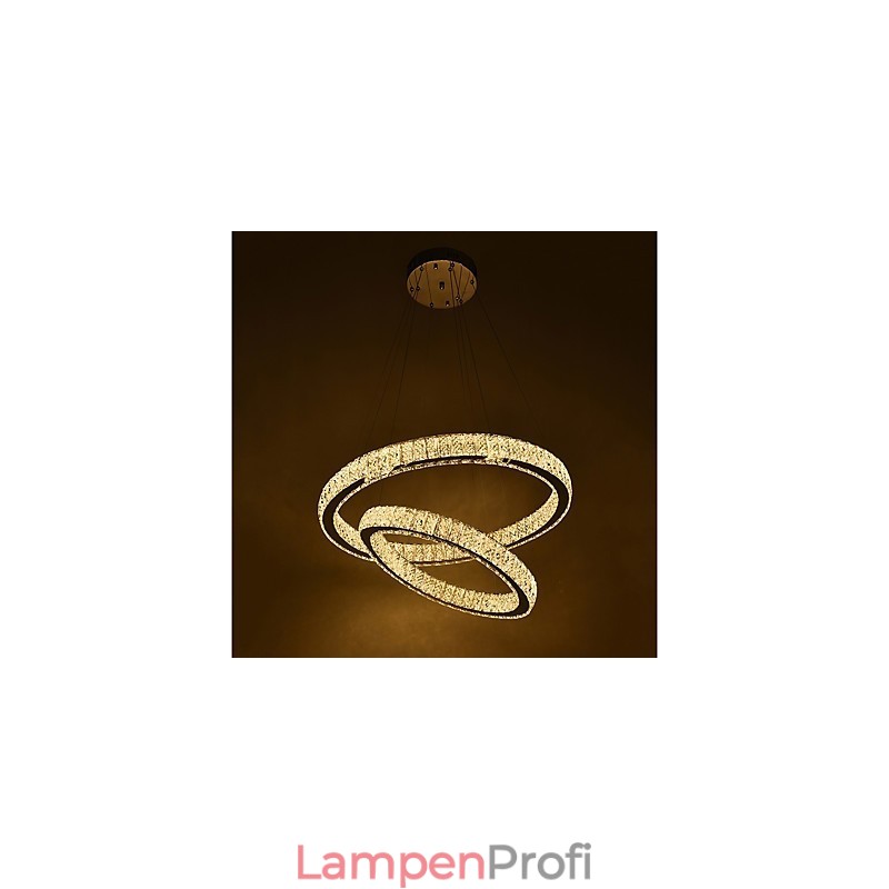Indoor Kristall Kronleuchter Moderne Pendelleuchte Deckenleuchte Dimmbare Beleuchtung Lampe mit Fernbedienung