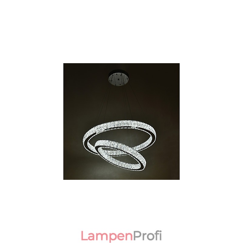 Indoor Kristall Kronleuchter Moderne Pendelleuchte Deckenleuchte Dimmbare Beleuchtung Lampe mit Fernbedienung