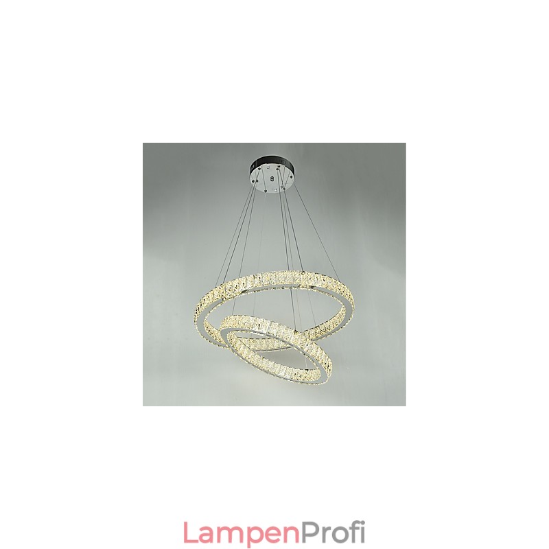 Indoor Kristall Kronleuchter Moderne Pendelleuchte Deckenleuchte Dimmbare Beleuchtung Lampe mit Fernbedienung