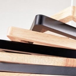 1 Licht Holz Moderne zeitgenössische Pendelleuchte mit Holzschirm