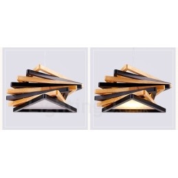 1 Licht Holz Moderne zeitgenössische Pendelleuchte mit Holzschirm