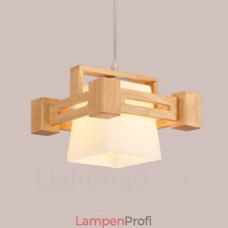 1 Licht Holz Moderne zeitgenössische Pendelleuchte im nordischen Stil mit Stoffschirm 1 Licht Holz Moderne zeitgenössische Pendelleuchte im nordischen Stil mit Stoffschirm