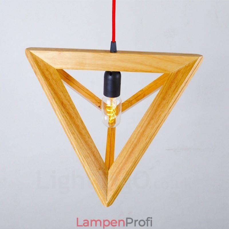 1 Licht Holz Moderne zeitgenössische Pendelleuchte mit Holzschirm