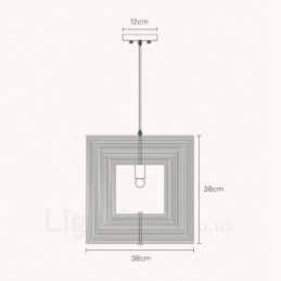1 Licht Holz Moderne zeitgenössische Pendelleuchte im nordischen Stil mit Holzschirm