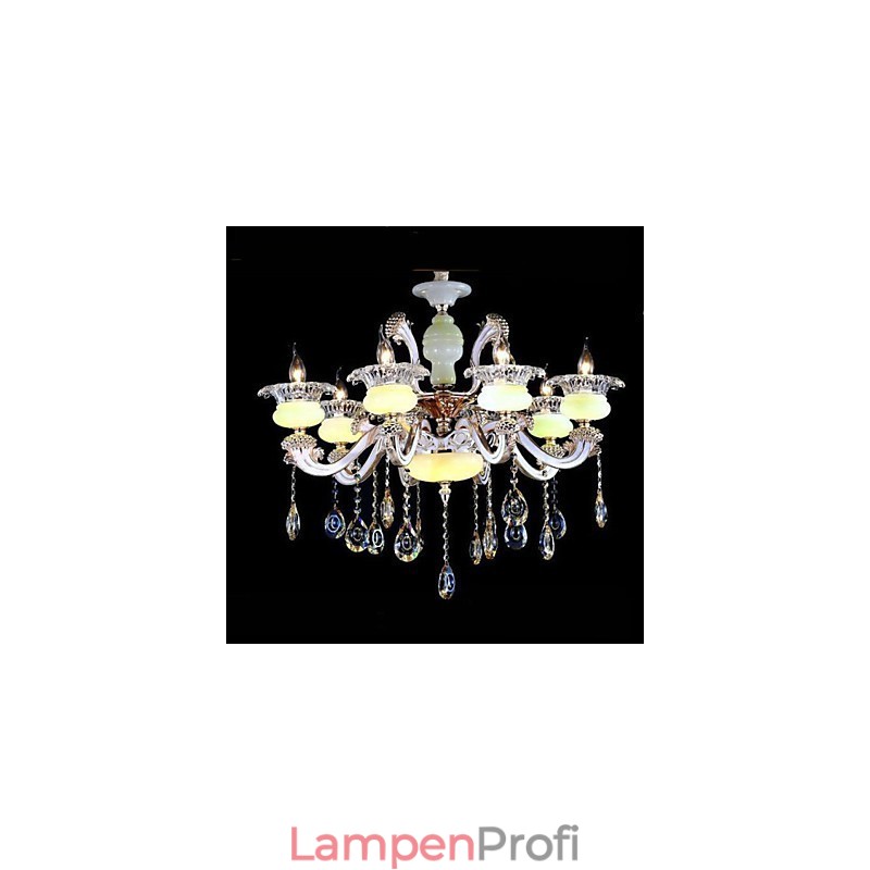 Anhänger aus hochwertiger Zinklegierung im europäischen Stil mit Jade-Kristall-Imitation