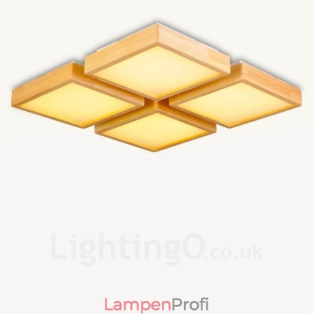 4-flammige, moderne Deckenleuchten im nordischen Stil mit Acrylschirm 4-flammige, moderne Deckenleuchten im nordischen Stil mit Acrylschirm