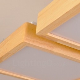 4-flammige, moderne Deckenleuchten im nordischen Stil mit Acrylschirm