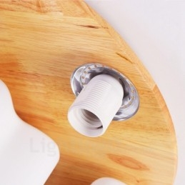 Moderne Deckenleuchten mit 3 Lichtern und Glasschirm