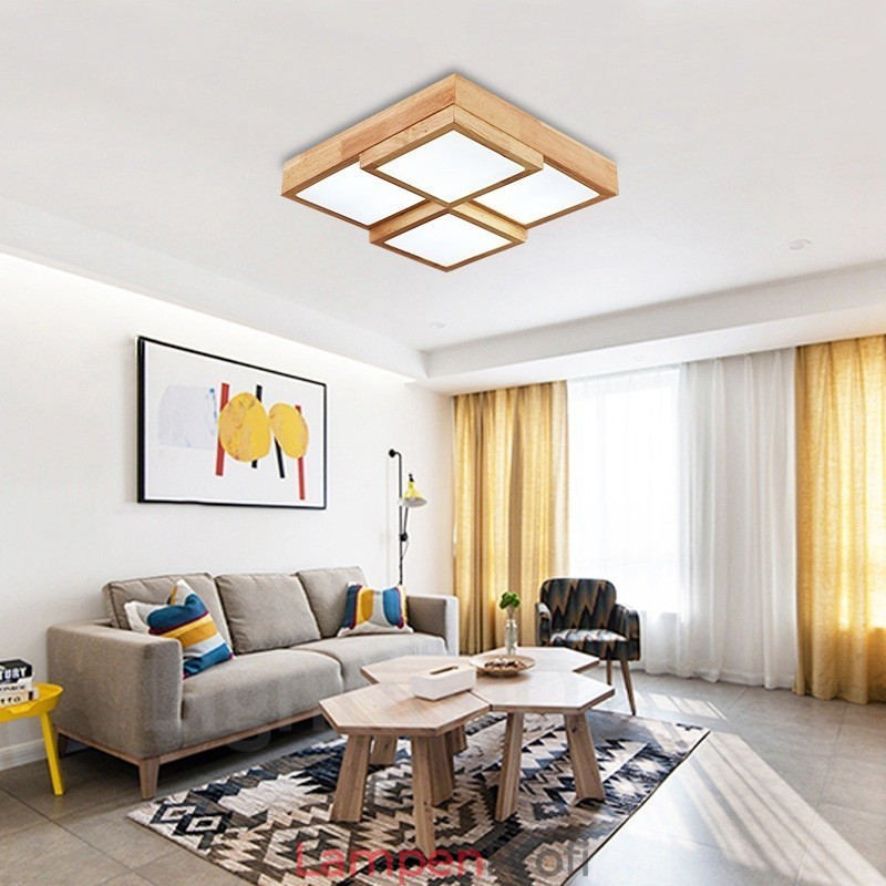 Moderne Deckenleuchten im zeitgenössischen nordischen Stil mit Acrylschirm