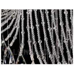 15 Lichter Moderne Kristall Deckenpendelleuchte Innenleuchter Beleuchtung Lampen Leuchten mit Glühbirnen