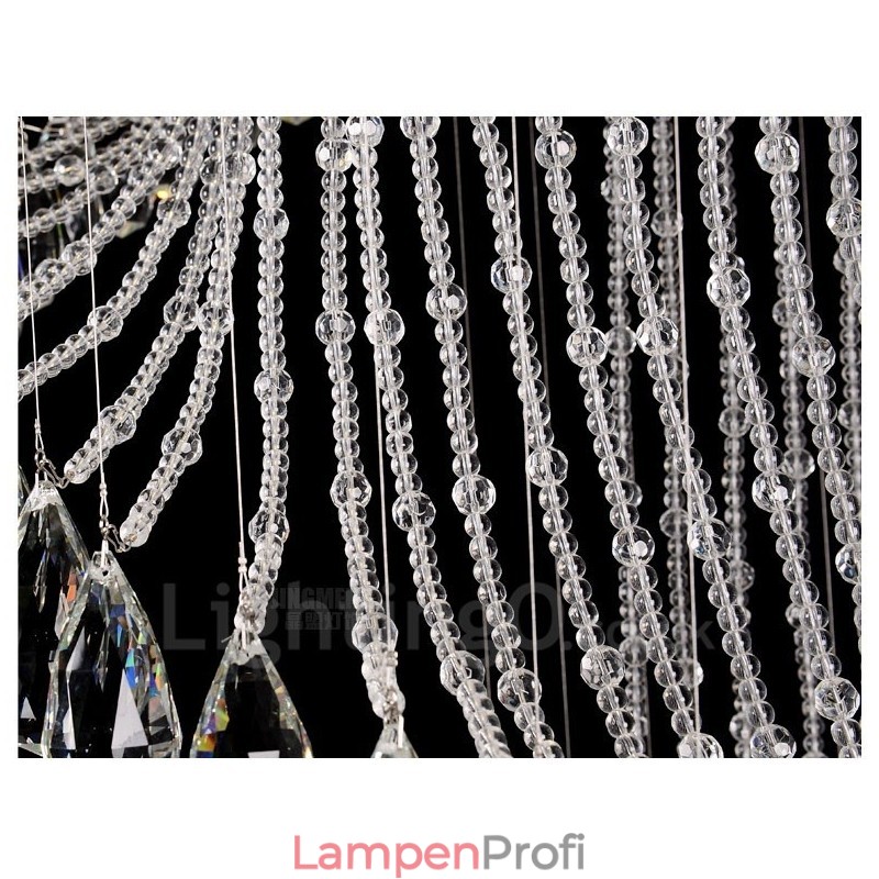 15 Lichter Moderne Kristall Deckenpendelleuchte Innenleuchter Beleuchtung Lampen Leuchten mit Glühbirnen