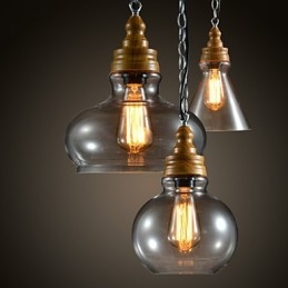 3-flammige moderne Pendelleuchte im zeitgenössischen Mini-Stil aus Metall