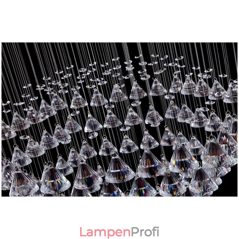 7 Lichter Moderne Kristall Deckenleuchte Pendelleuchte Innen Kronleuchter Beleuchtung Lampen Leuchten
