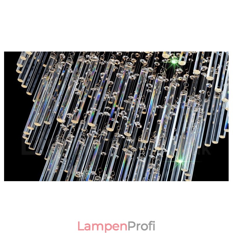 10 Lichter Moderne Kristall Deckenpendelleuchte Innen Kronleuchter Beleuchtung Lampen Leuchten