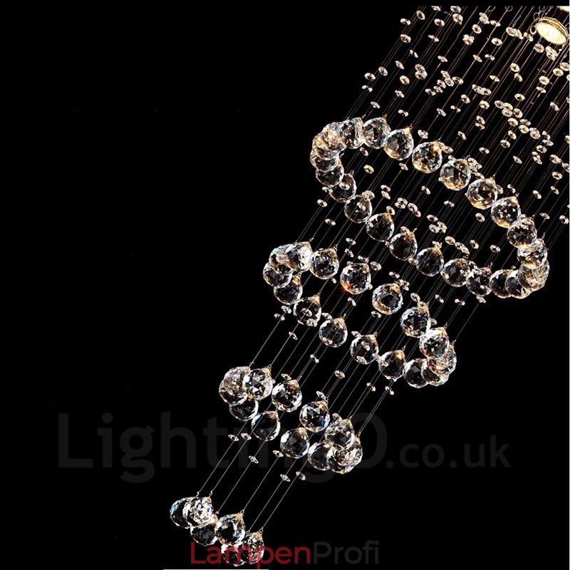 5 Lichter Moderne Kristall Deckenpendelleuchte Innen Kronleuchter Beleuchtung Lampen Leuchten