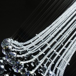 9 Lichter Moderne Kristall Deckenpendelleuchte Innen Kronleuchter Beleuchtung Lampen Leuchten