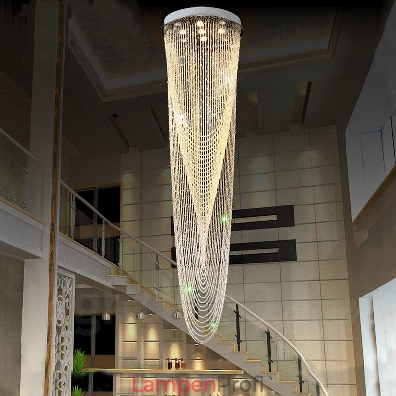 9 Lichter Moderne Kristall Deckenpendelleuchte Innen Kronleuchter Beleuchtung Lampen Leuchten