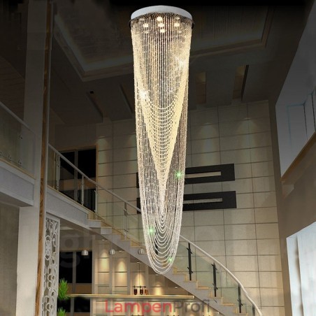 9 Lichter Moderne Kristall Deckenpendelleuchte Innen Kronleuchter Beleuchtung Lampen Leuchten