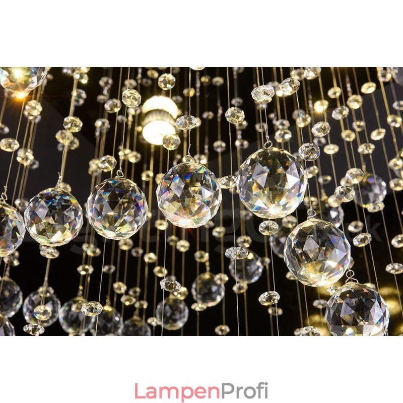 4 Lichter Moderne Kristall Deckenpendelleuchte Innen Kronleuchter Beleuchtung Lampen Leuchten