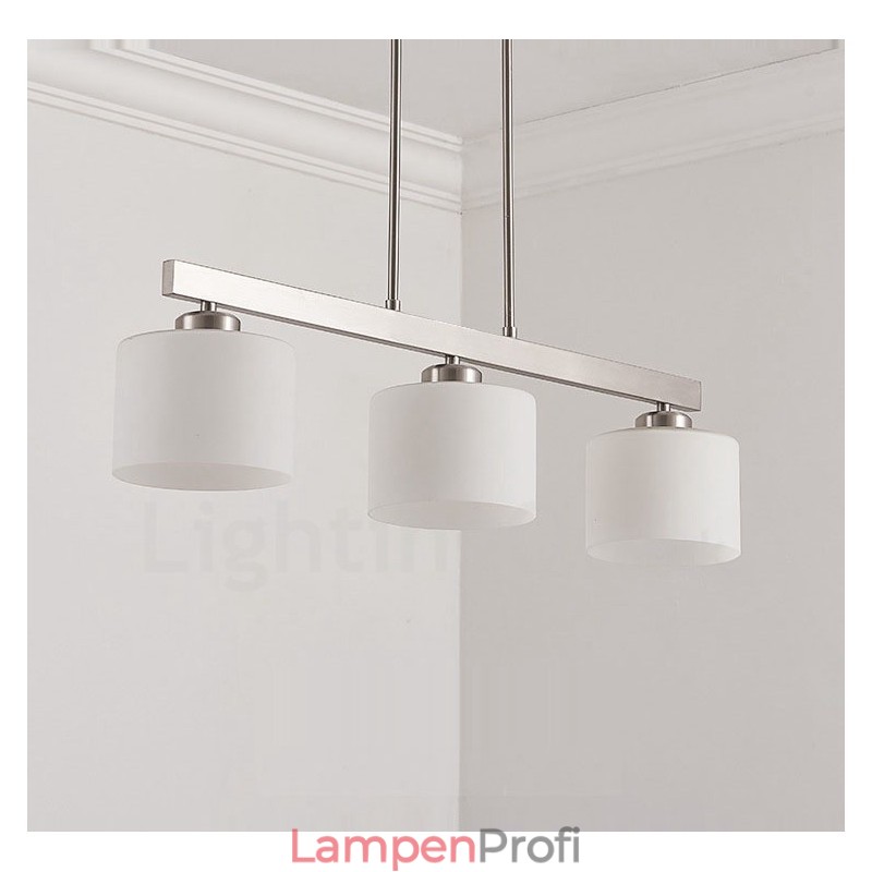 3 Lichter Moderne Chrom Pendelleuchte Indoor Kronleuchter Home Hängende Beleuchtung Lampen Leuchten mit Glasschirmen
