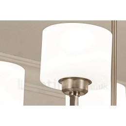 6 Lichter Moderne Chrom Pendelleuchte Indoor Kronleuchter Home Hängende Beleuchtung Lampen Leuchten mit Glasschirmen