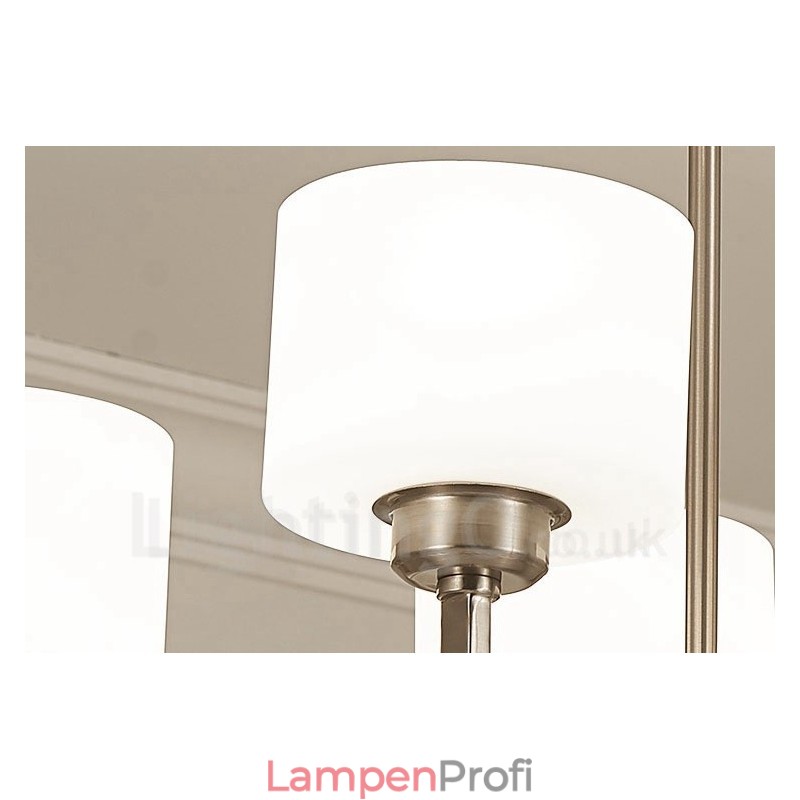6 Lichter Moderne Chrom Pendelleuchte Indoor Kronleuchter Home Hängende Beleuchtung Lampen Leuchten mit Glasschirmen