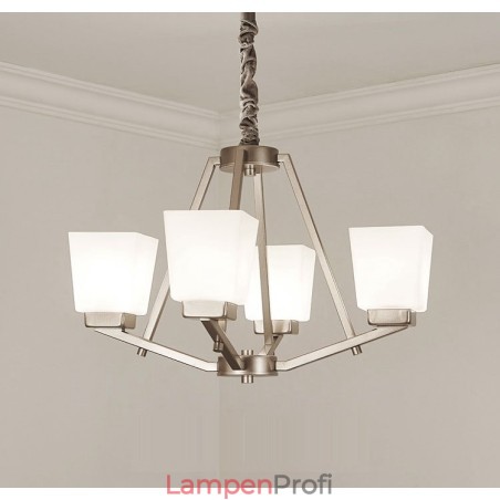 4 Lichter Chrom Pendelleuchte Indoor Modern Kronleuchter Home Hängende Beleuchtung Lampen Leuchten mit Glasschirmen 4 Lichter Chrom Pendelleuchte Indoor Modern Kronleuchter Home Hängende Beleuchtung Lampen Leuchten mit Glasschirmen