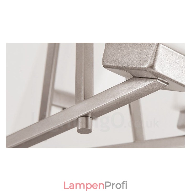 6 Lichter Chrom Pendelleuchte Indoor Modern Kronleuchter Home Hängende Beleuchtung Lampen Leuchten mit Glasschirmen