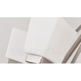 6 Lichter Chrom Pendelleuchte Indoor Modern Kronleuchter Home Hängende Beleuchtung Lampen Leuchten mit Glasschirmen