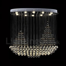 10 Lichter Moderne K9 Kristall Deckenpendelleuchte Innenleuchter Beleuchtung Lampen Leuchten