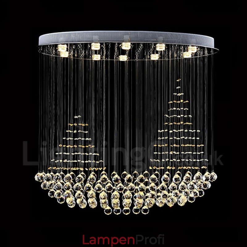 10 Lichter Moderne K9 Kristall Deckenpendelleuchte Innenleuchter Beleuchtung Lampen Leuchten