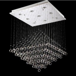 9 Lichter Moderne K9 Kristall Deckenpendelleuchte Innenleuchter Beleuchtung Lampen Leuchten