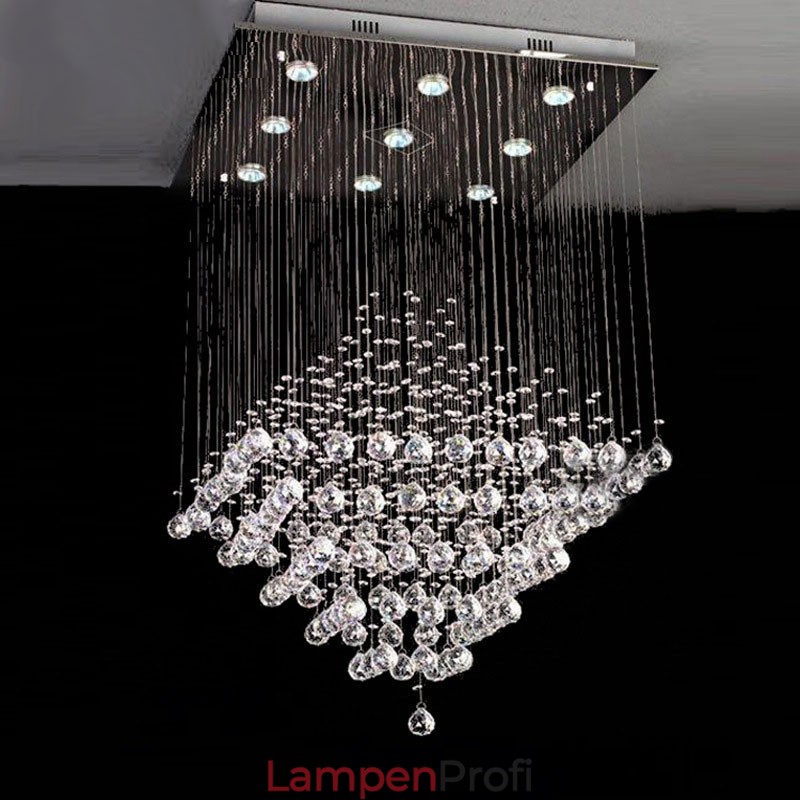 9 Lichter Moderne K9 Kristall Deckenpendelleuchte Innenleuchter Beleuchtung Lampen Leuchten