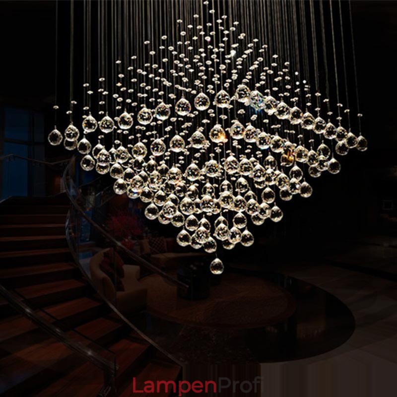 9 Lichter Moderne K9 Kristall Deckenpendelleuchte Innenleuchter Beleuchtung Lampen Leuchten