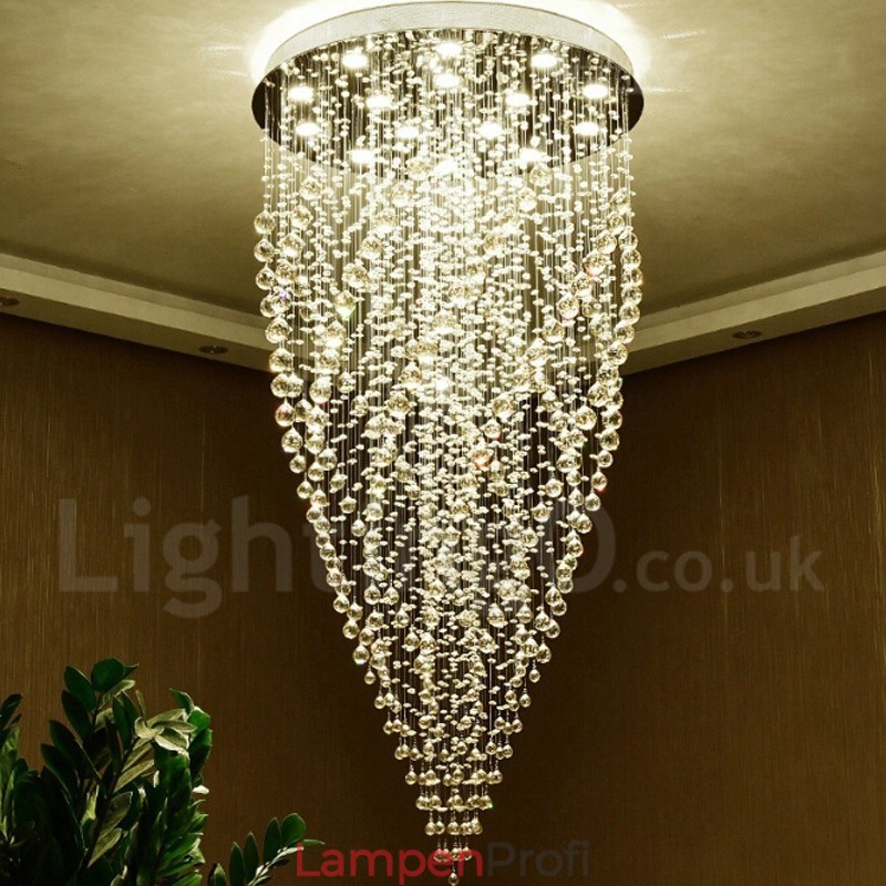 15 Lichter Moderne K9 Kristall Deckenpendelleuchte Innenleuchter Beleuchtung Lampen Leuchten